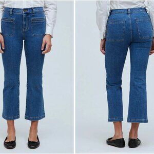 MADEWELL Petite Kick Out Crop in Elkton Wash P31 31